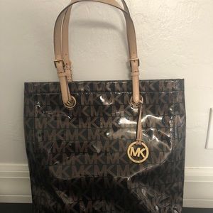 Michael Kors patent leather tote